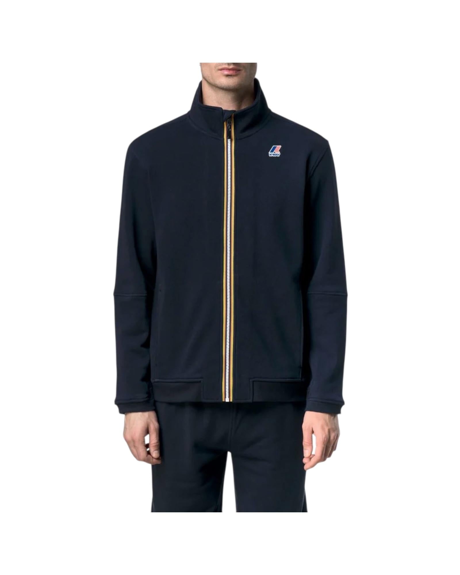 Felpa a collo alto Blue depth K1126IW K89 K-WAY 