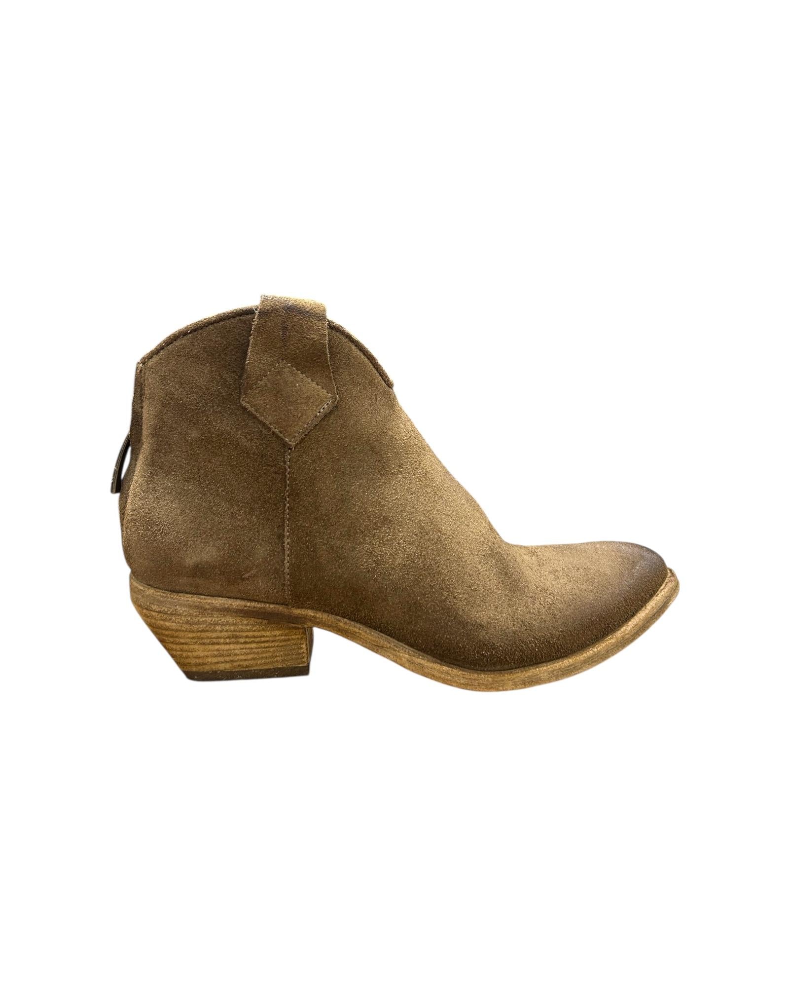 Stivaletto Texano in camoscio Tabacco 2053 TABACCO NICHE 