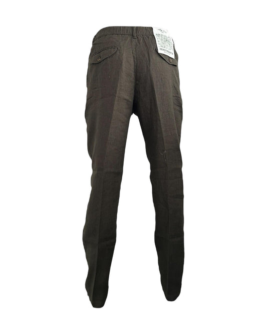 Pantaloni in lino Olive green AU25S30PA PA1090 OLIVE GREEN Alley docks 