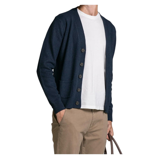 Cardigan Chad in lana Navy CHAD WN8C01 IMPURE 