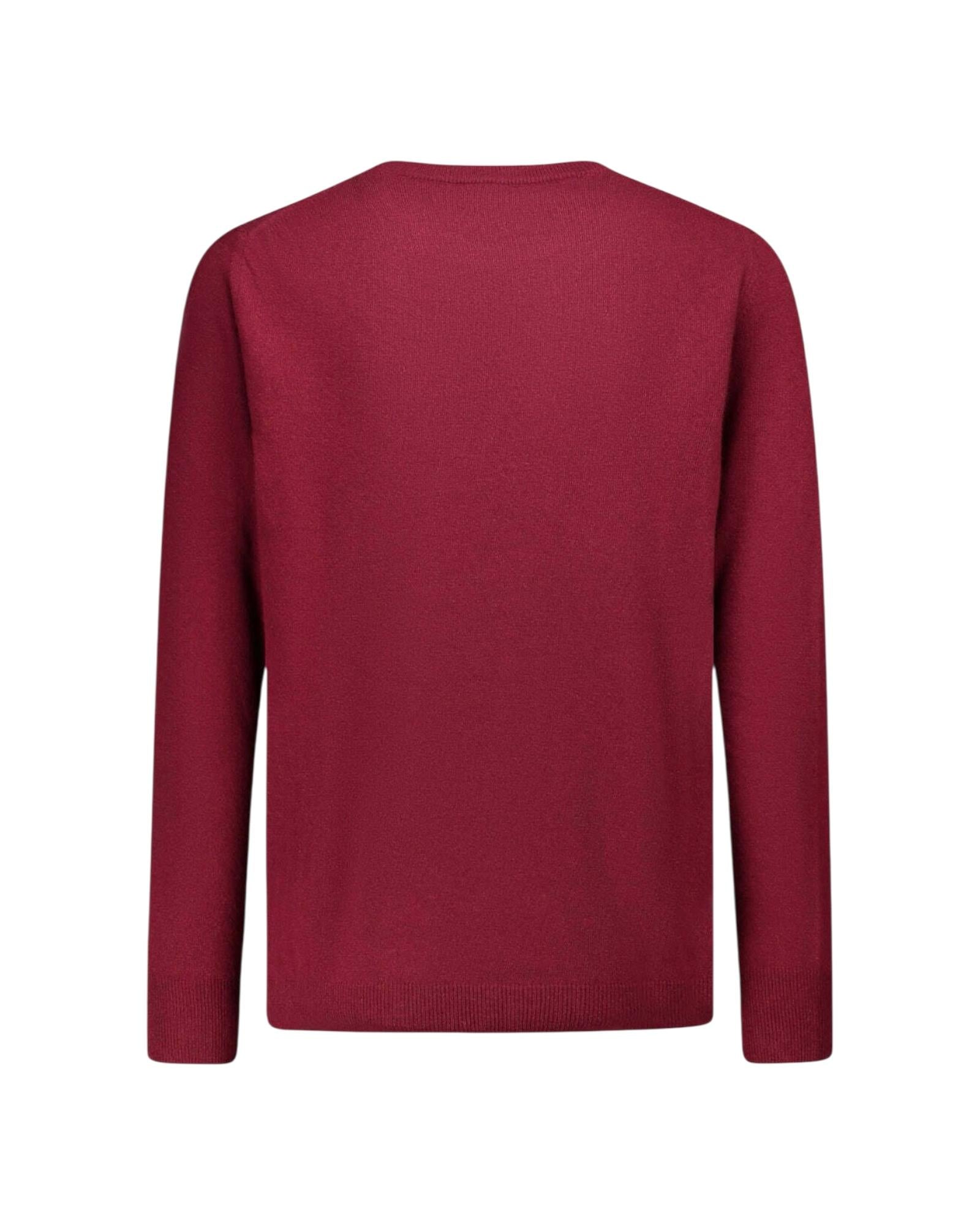 Maglione girocollo con ricamo Errore tuo io a Falcao je do dieci Bordeaux HER0024 03382I MC2 SAINT BARTH