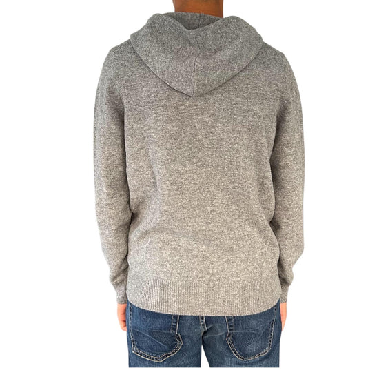 Maglione con cappuccio in lambswool Grigio MAH0002 00036I MC2 SAINT BARTH 