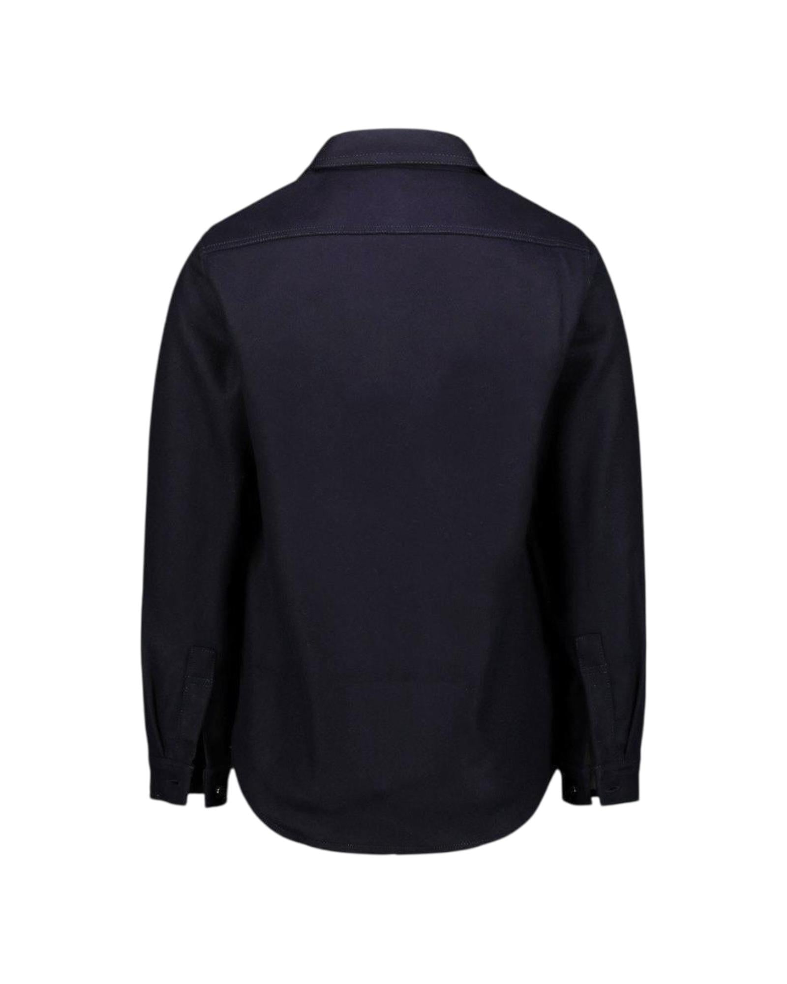 Overshirt in lana Navy blue 201 CPO SHIRT NAVY BLUE CHESAPEAKE'S
