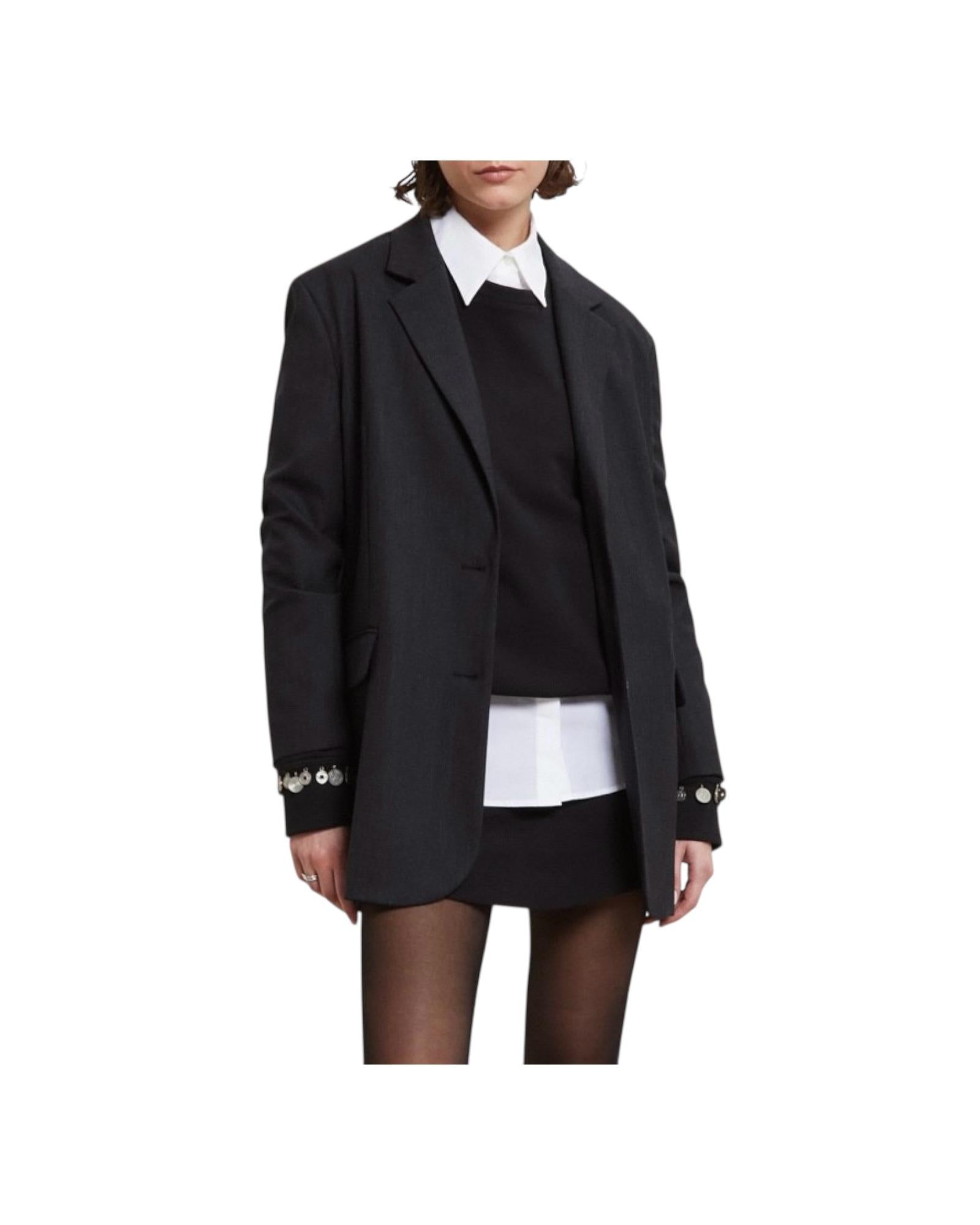 Giacca Over in misto lana BCA DG6162 LAVAGNA OTTOD'AME 