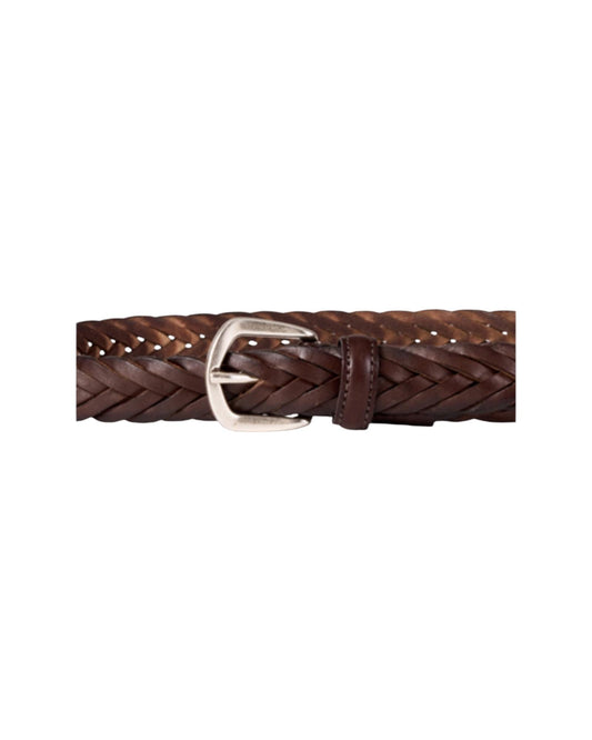 Cintura in pelle intrecciata Moro ART TRECCIA 025 MORO AlBERTO LUTI 