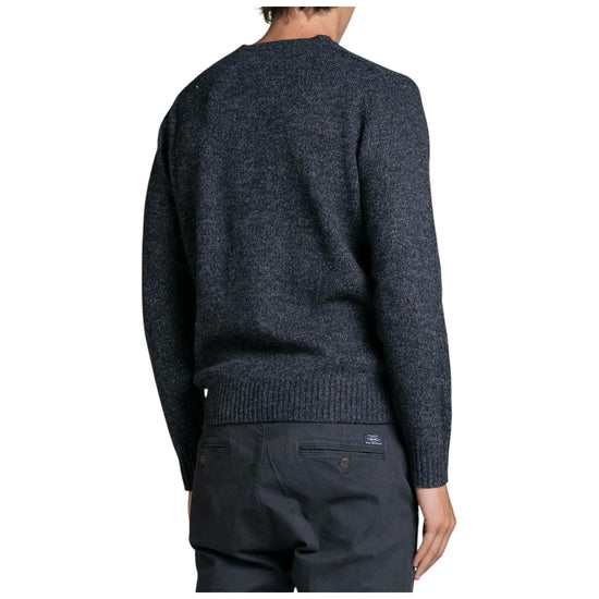 Maglione in moulinè Navy DUKE WN7C01 IMPURE 