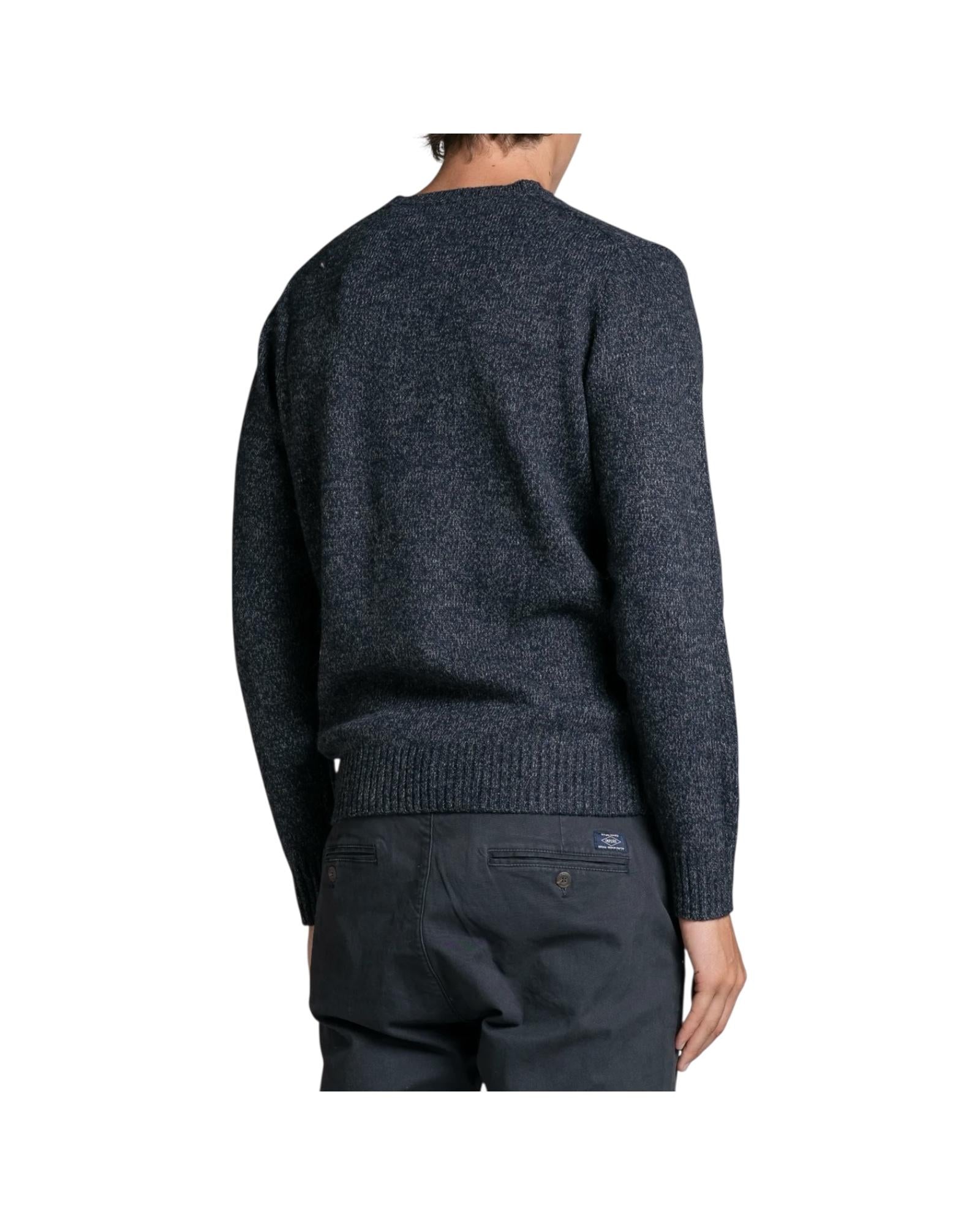 Maglione in moulinè Navy DUKE WN7C01 IMPURE 