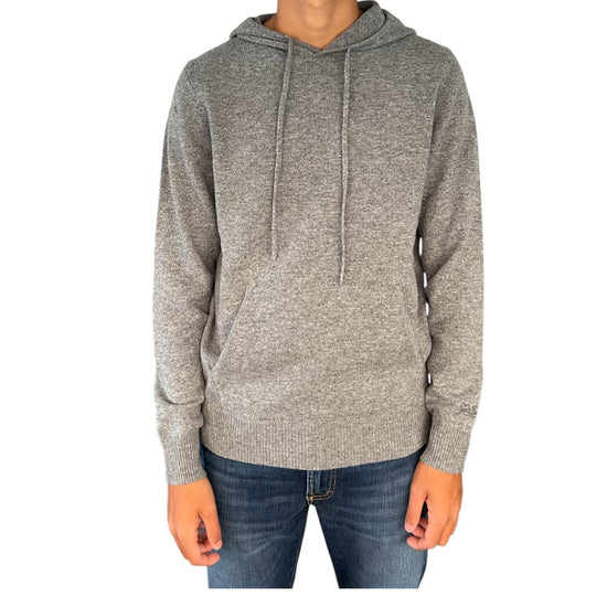 Maglione con cappuccio in lambswool Grigio MAH0002 00036I MC2 SAINT BARTH 