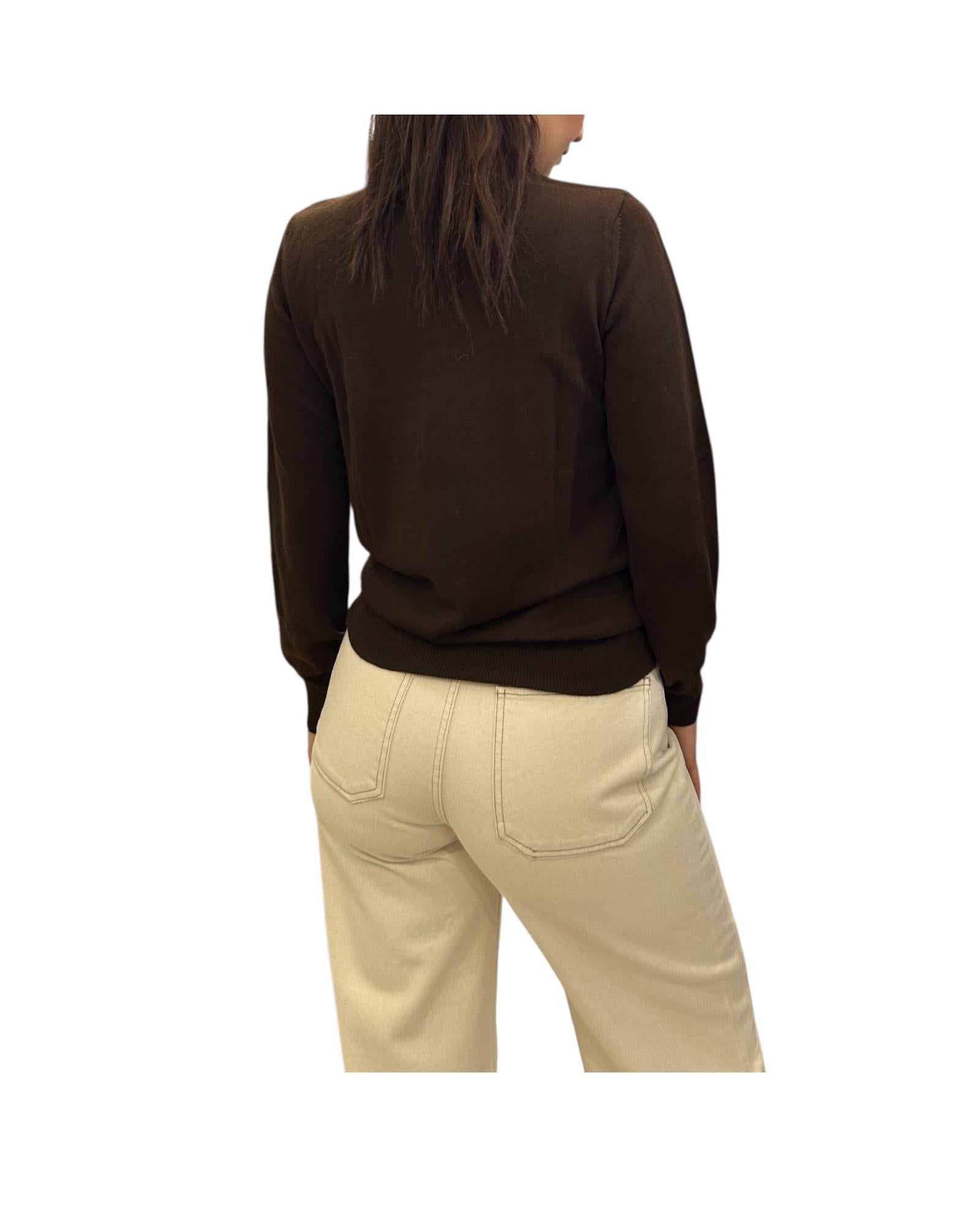 Dolcevita in lana merino Testa di moro MAGLIE COLLO ALTO TESTA DI MORO AlEXANDRE STONE 