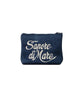Pochette Aline denim con stampa