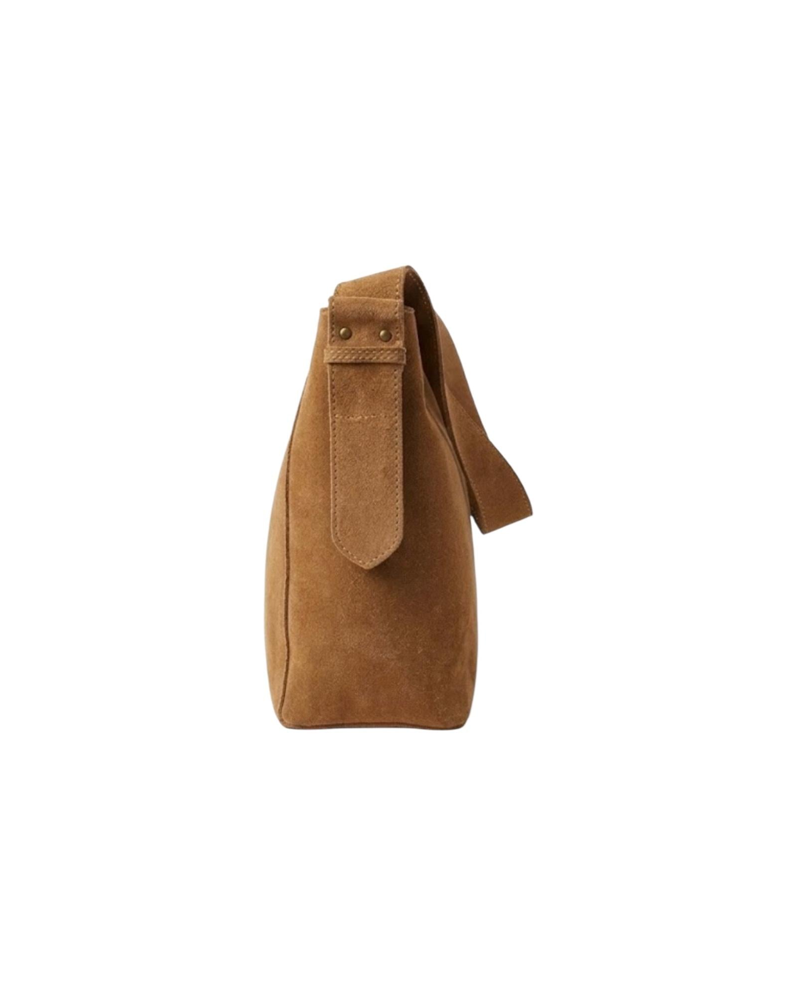 Secchiello in vera pelle scamosciata Kaki XAB0060 KAKI VICOLO 