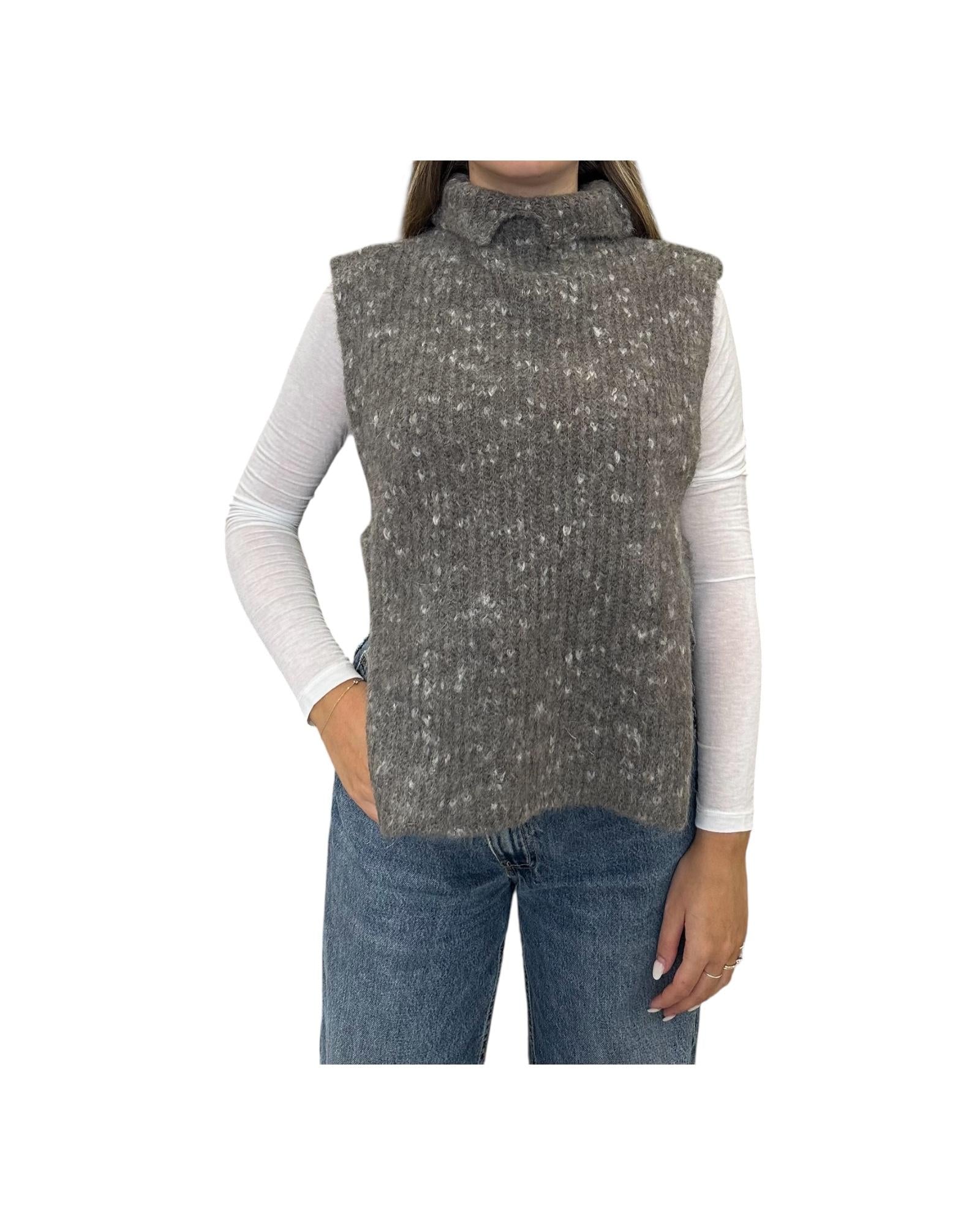 Gilet a collo alto Visone M11 805 270 Floor