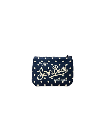 Pochette Aline Pois blu ALIN001 03285L MC2 SAINT BARTH 