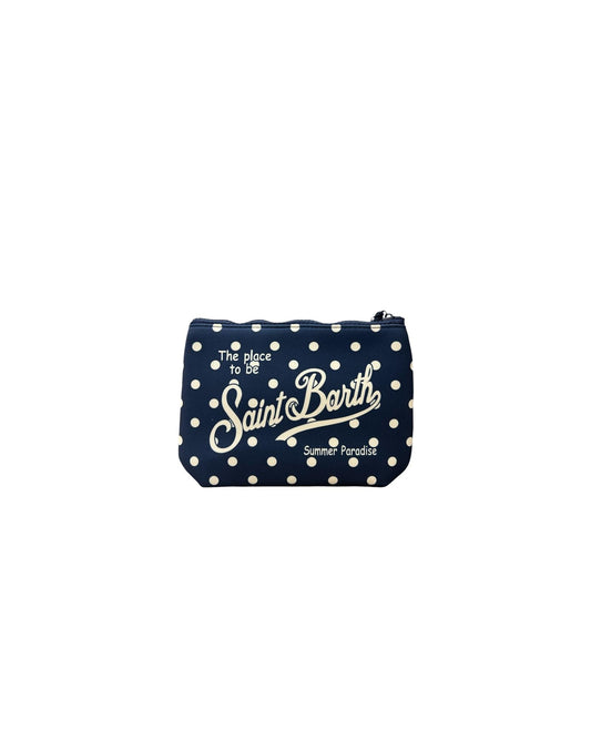 Pochette Aline Pois blu ALIN001 03285L MC2 SAINT BARTH 