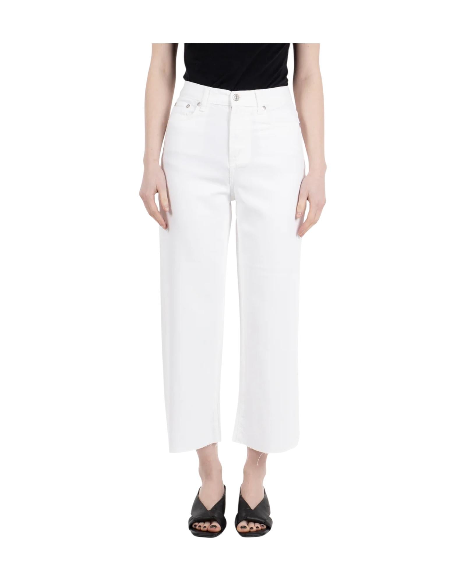 Jeans Rita Cropped Old reverse Optic white RND043P4352716 C0014 ROY ROGER'S 