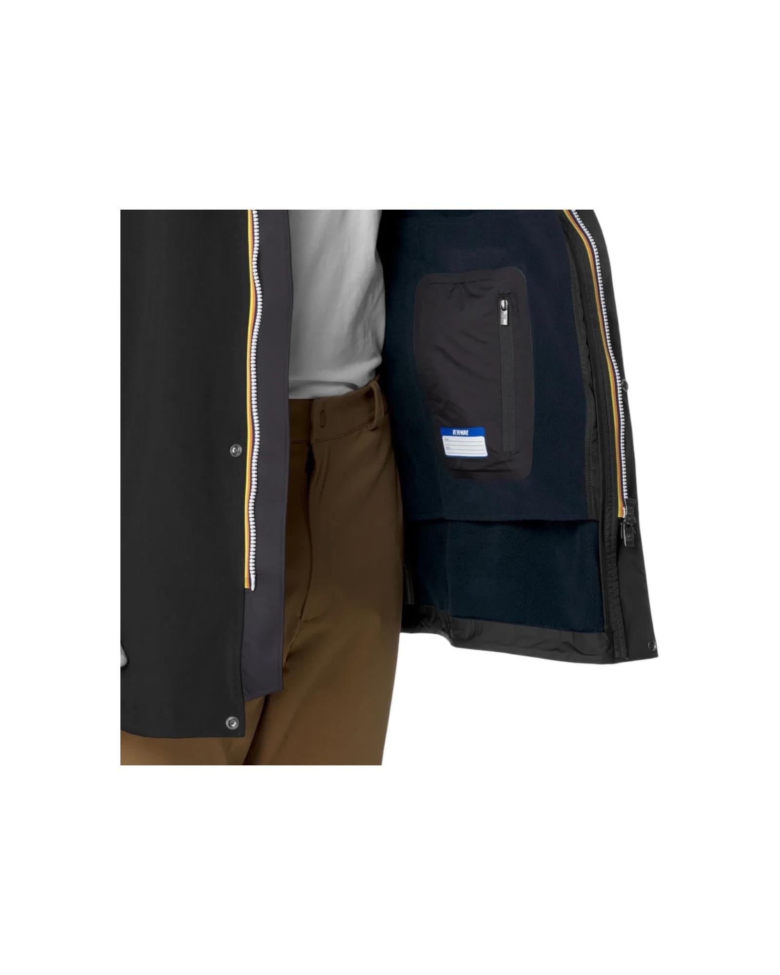 Giacca impermeabile uomo Black-blue depth K7126UW A3C K-way 