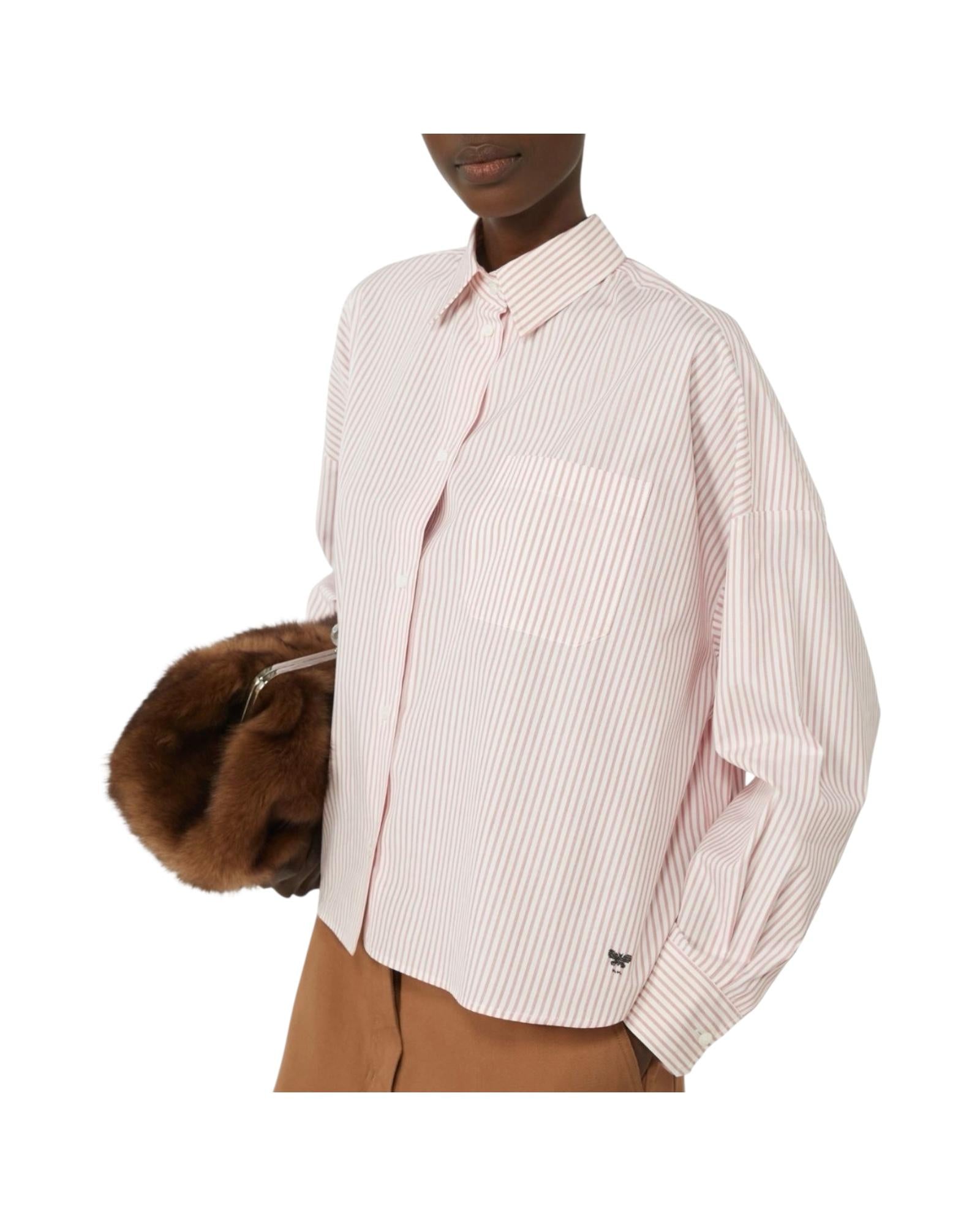 Camicia Over in cotone Rosa AUREO 051 MAX MARA WEEKEND 