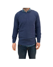 Maglia in cotone a nido d'ape Blu navy