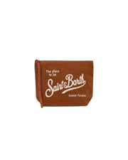 Pochette Aline in lino Marrone
