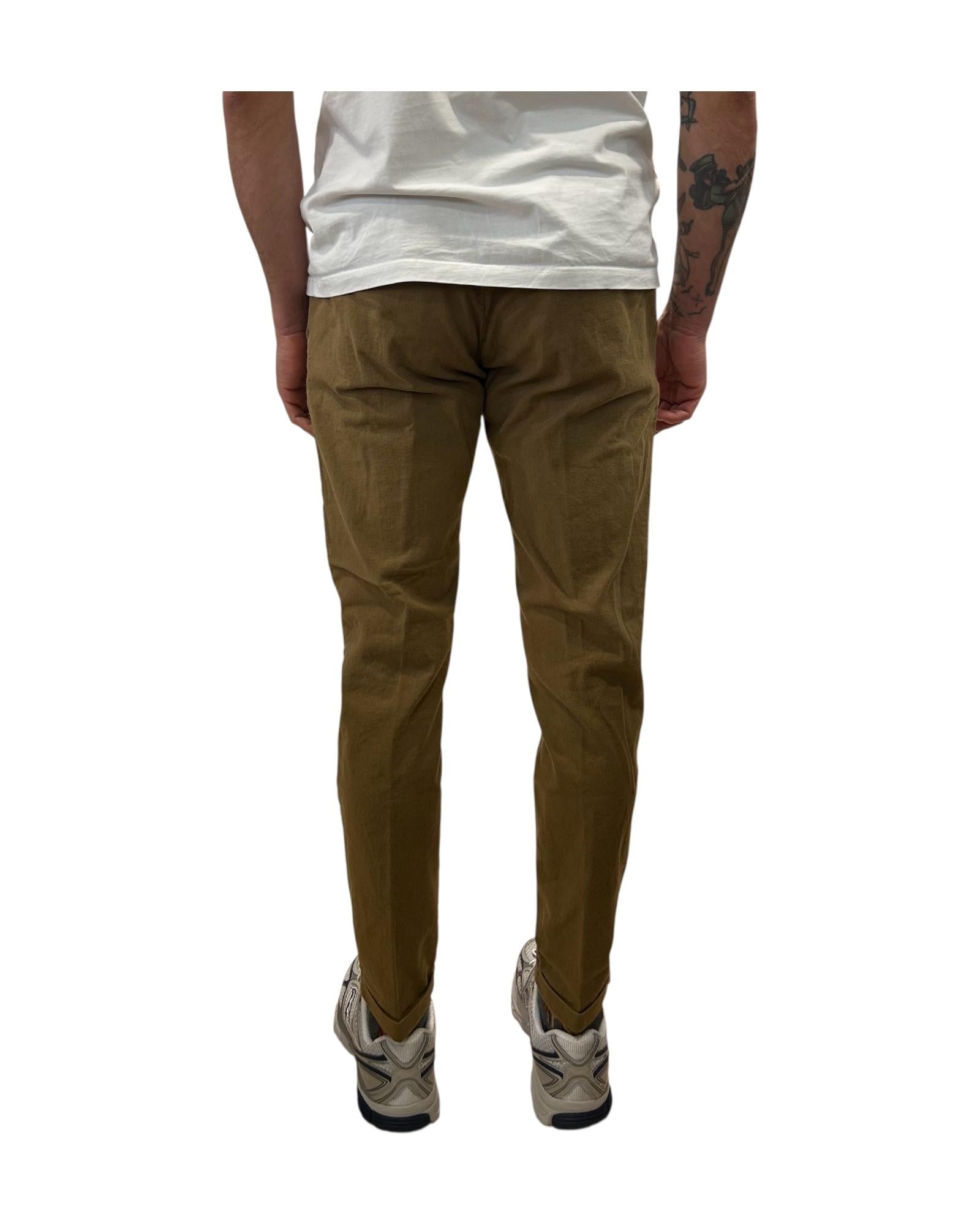 Pantalone Regent misto lino Jungle 017 REGENT MISTO LINO OLD JUNGLE MODFITTERS 