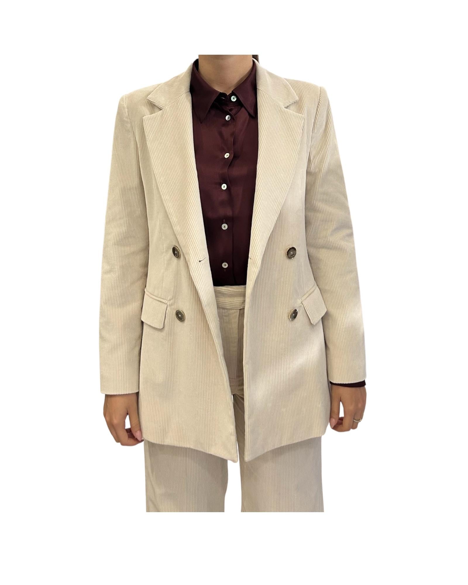 Blazer in velluto Panna VALERY 001 MARELLA 