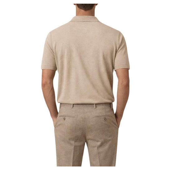 Polo senza bottoni Sand M5425 SAND +39MAsq 