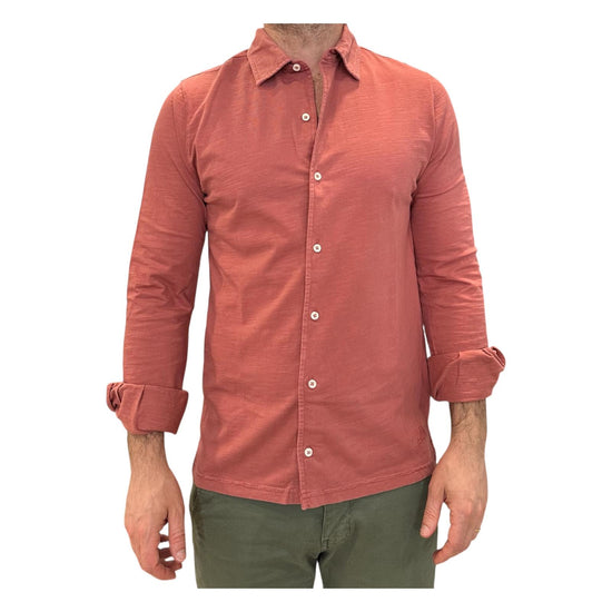 Camicia uomo Seaport fiammata Faded red 6503 FADED RED BL'KER 