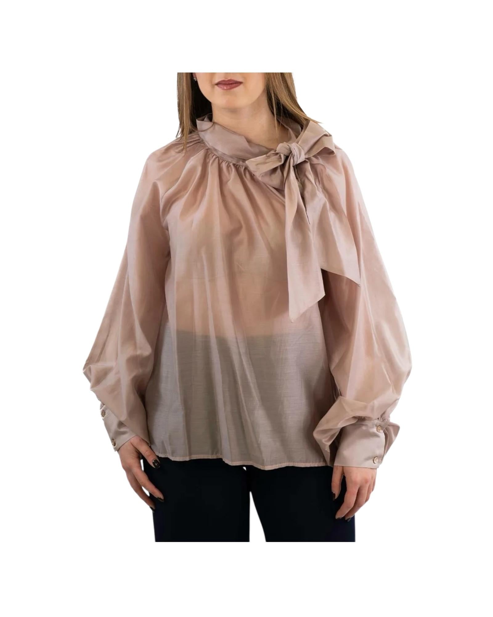 Camicia con fiocco Mandorla TAB0210 MANDORLA VICOLO