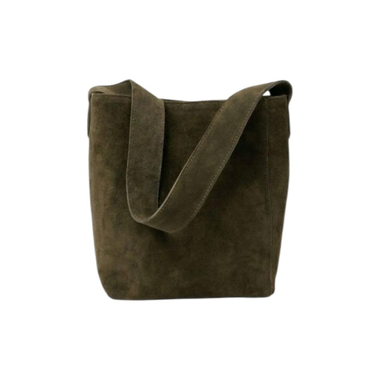 Secchiello in vera pelle scamosciata Militare XAB0060 MILITARE VICOLO 