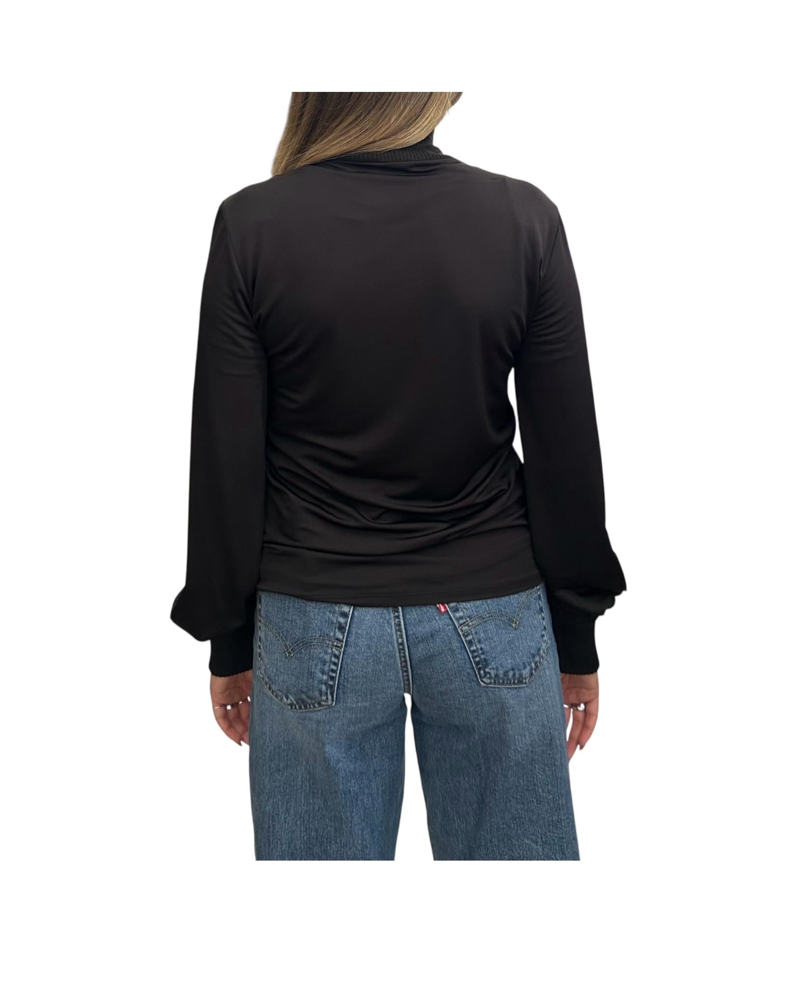 Blusa in viscosa Nero QUASAR 004 MARELLA 