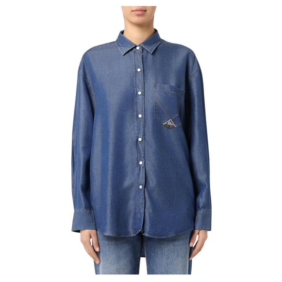 Camicia Danielle Denim in lyocell RND90159D6920111 C0999 ROY ROGER'S 
