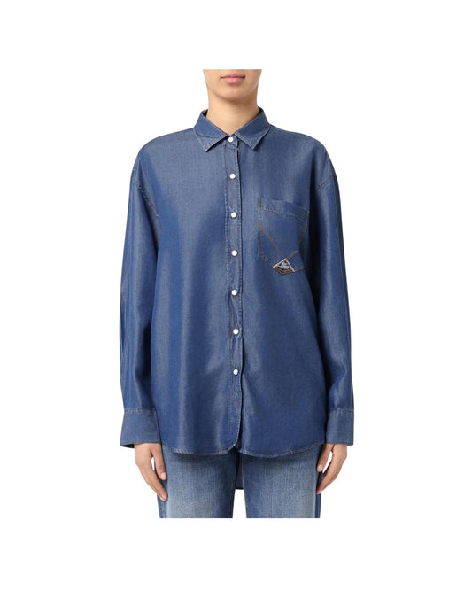 Camicia Danielle Denim in lyocell RND90159D6920111 C0999 ROY ROGER'S 