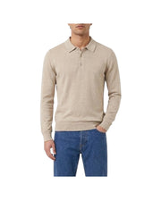 Polo manica lunga Beige