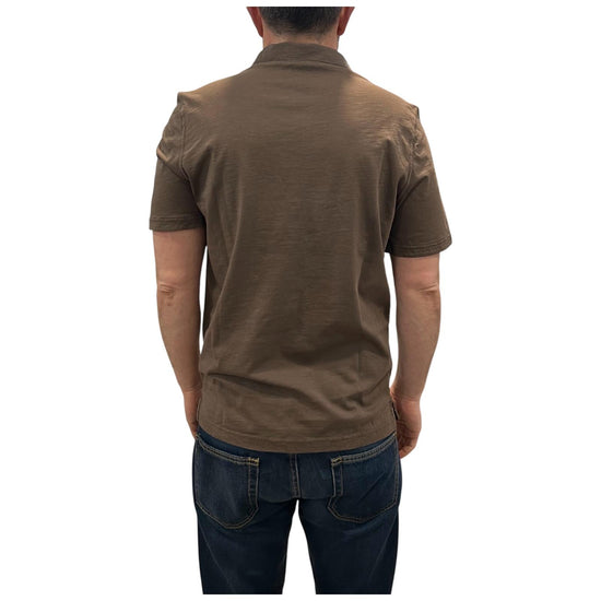 Polo uomo Long Island Fiammata senza bottoni Brown 2006 BROWN BL'KER 