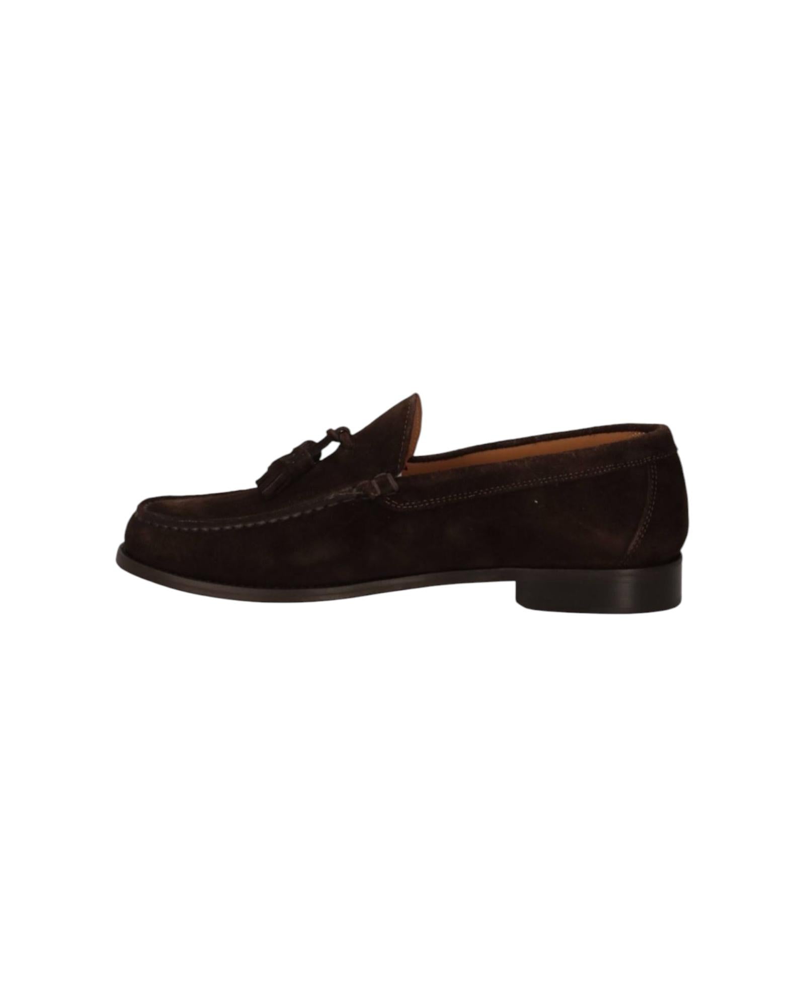 Mocassino con nappine in camoscio Testa di moro SBG1020 TESTA DI MORO KEBO 
