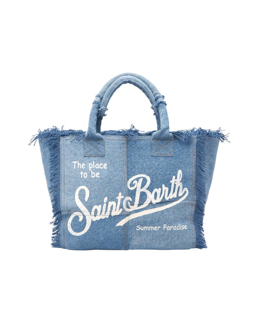Borsa Vanity denim Patchwork VANI001 00402L MC2 SAINT BARTH 