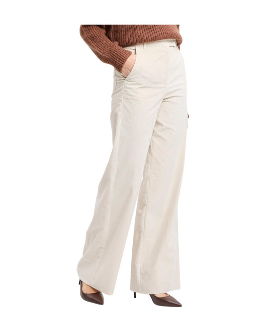Pantalone in velluto Panna SUSINA 001 MARELLA 