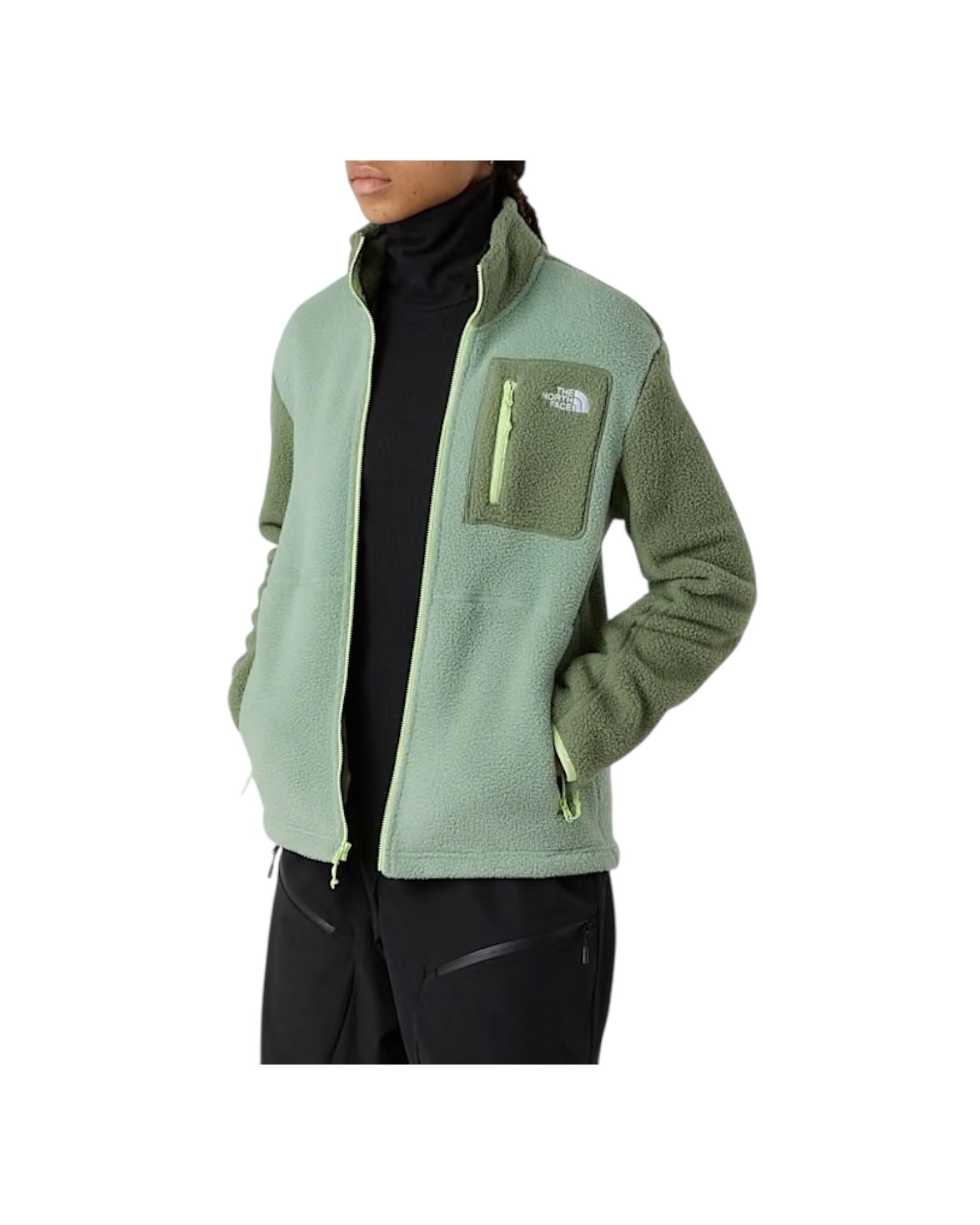 Giacca in pile Yumiori con cerniera integrale donna Slate moss NF0A8E88 SLATE MOSS THE NORTH FACE 