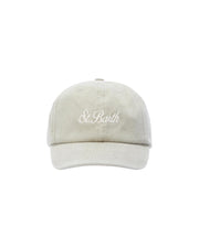 Cappellino Davis con ricamo Saint Barth Beige