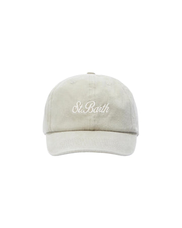 Cappellino Davis con ricamo Saint Barth Beige DAS0004 07566L MC2 SAINT BARTH 