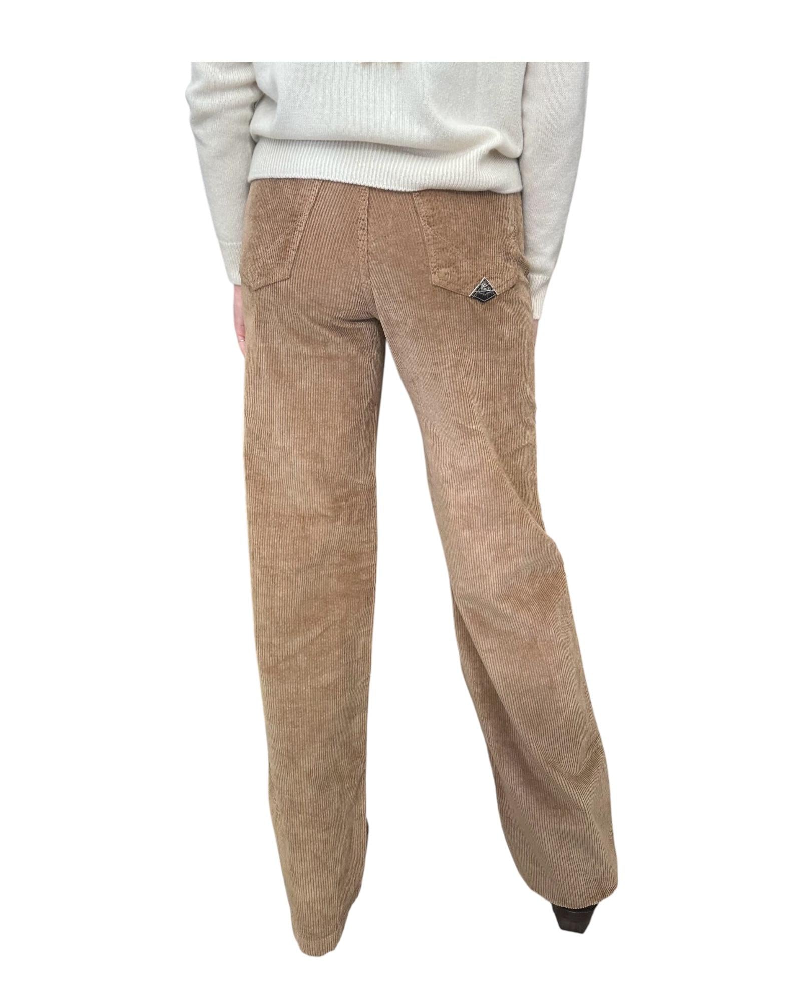 Pantalone Flare in velluto Read beige RND091P3290112 C0005 ROY ROGER'S 
