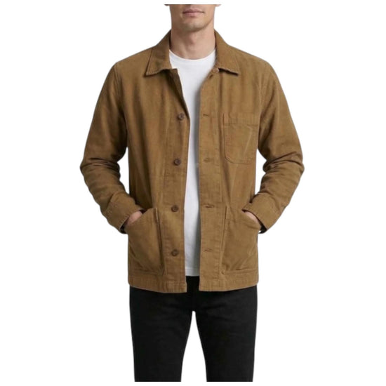 Giacca Work misto lino Tobacco WORK JACKET LINEN ST MALO TOBACCO CHESAPEAKE'S 