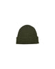 Cappello in cashmere a costine Verde marcio