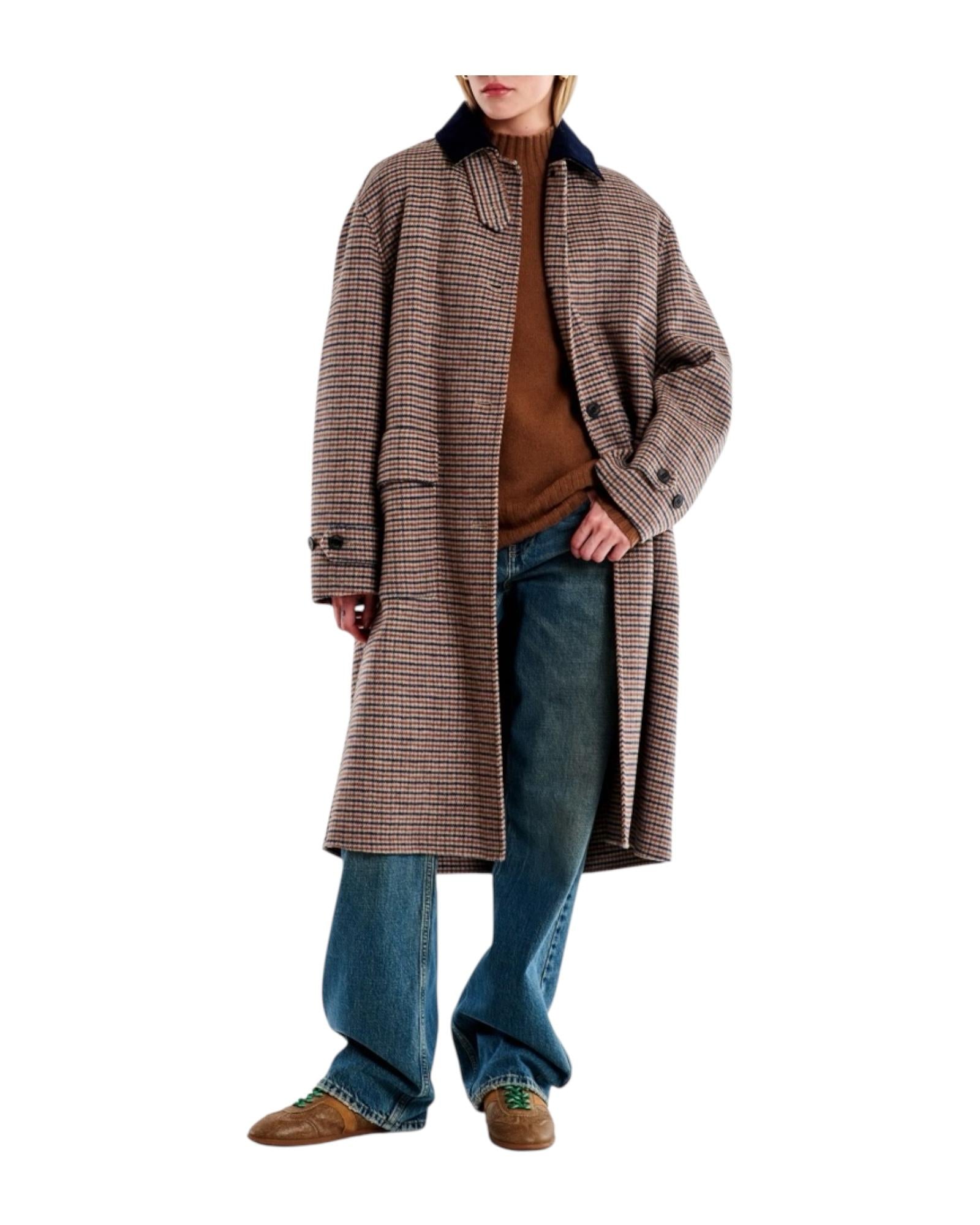 Cappotto a quadri Moro TF0017 MORO VICOLO 