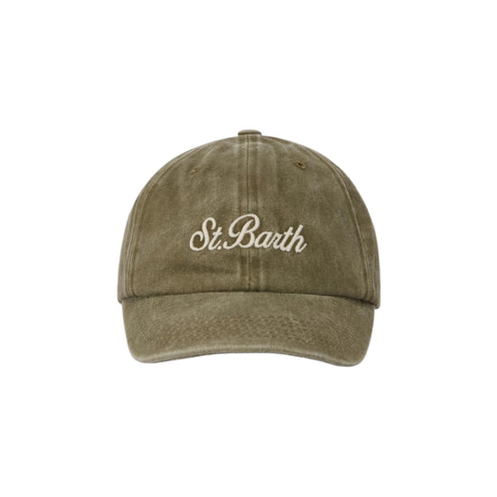 Cappellino Davis con ricamo Saint Barth Verde DAS0004 00892L MC2 SAINT BARTH 