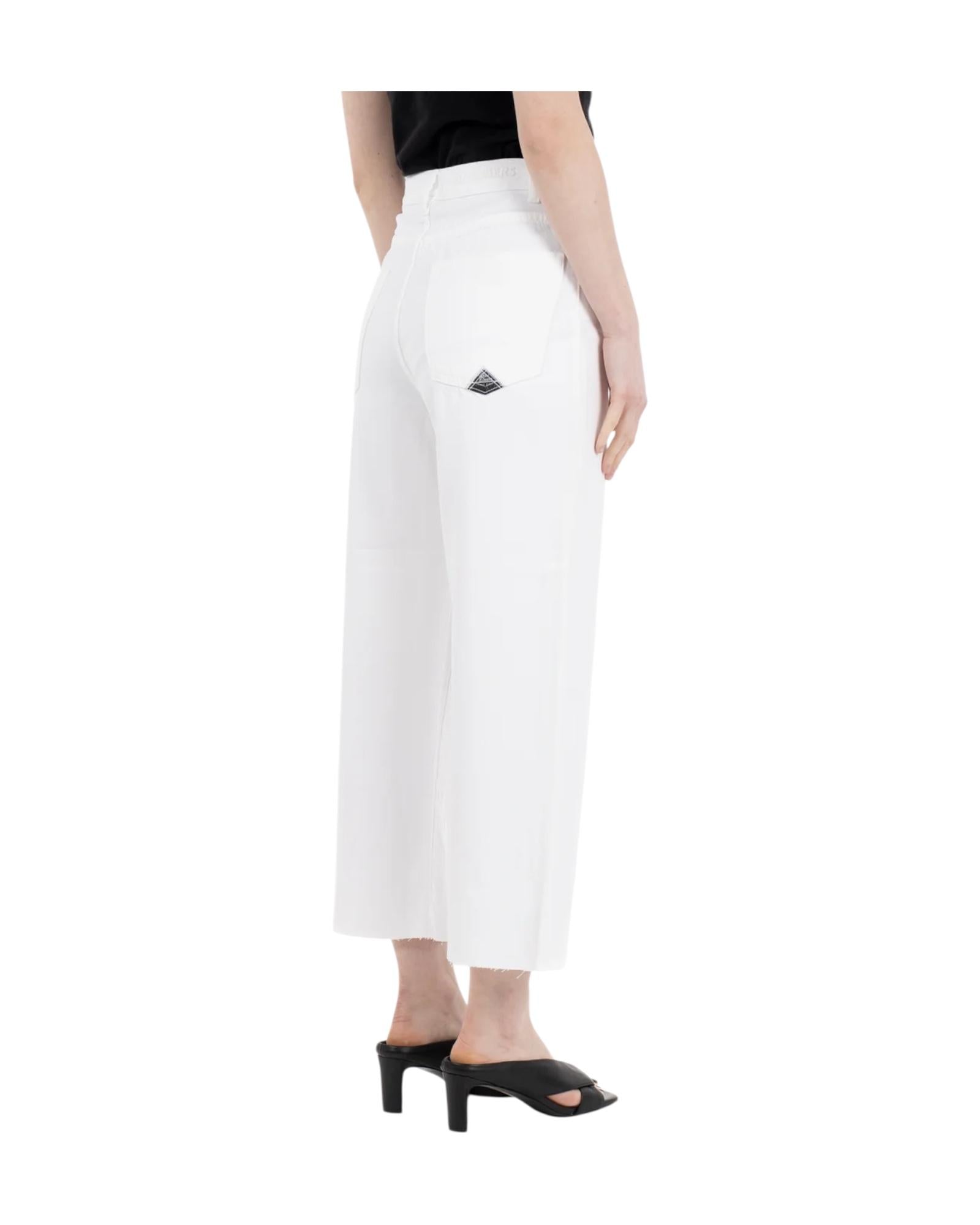 Jeans Rita Cropped Old reverse Optic white RND043P4352716 C0014 ROY ROGER'S 
