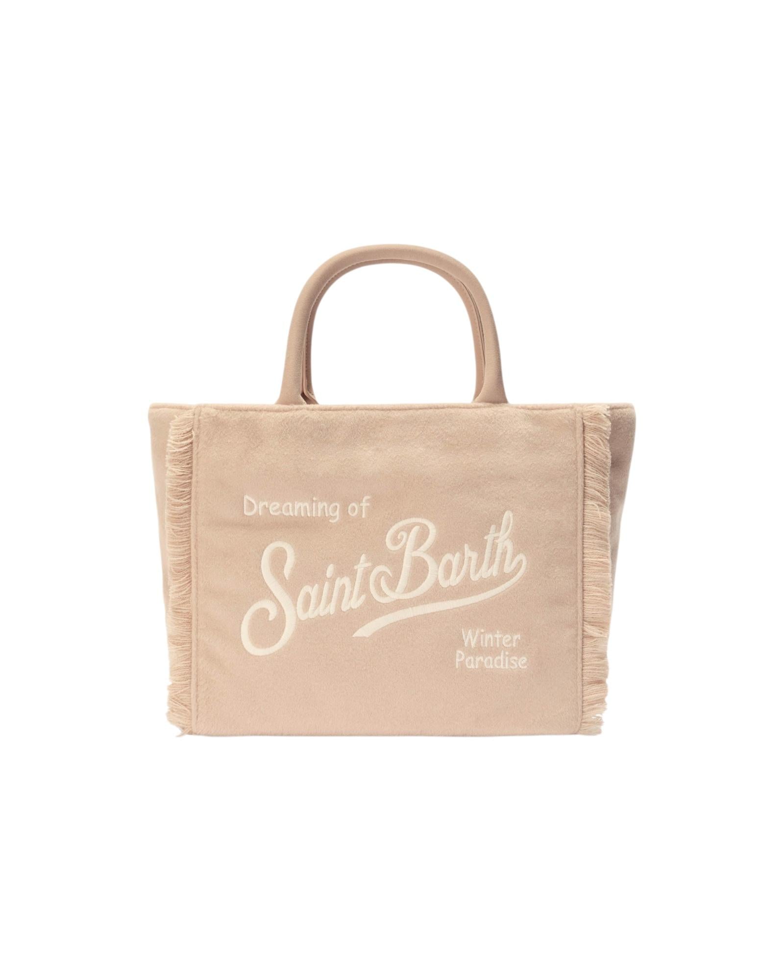 Borsa Mini vanity felt in misto lana beige VAMI024 00296I MC2 SAINT BARTH