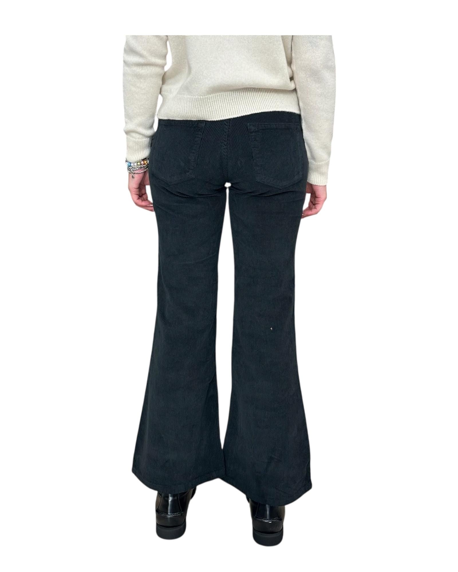 Pantalone Bellona in velluto Nero BELLONA 5 NERO God save denim 