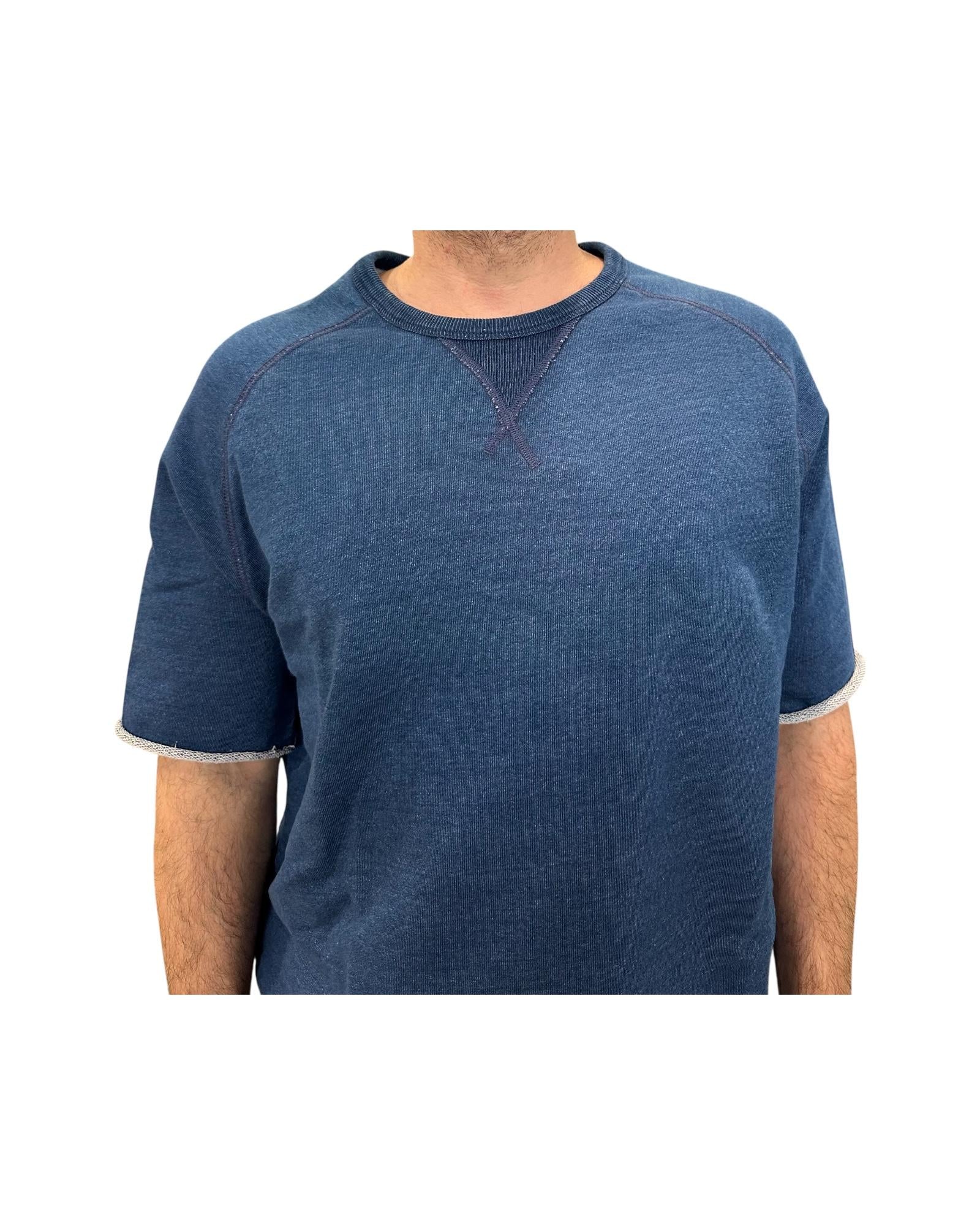 Felpa uomo Bar Harbour Indigo Bleach. 4011 INDIGO BLEACH BL'KER 