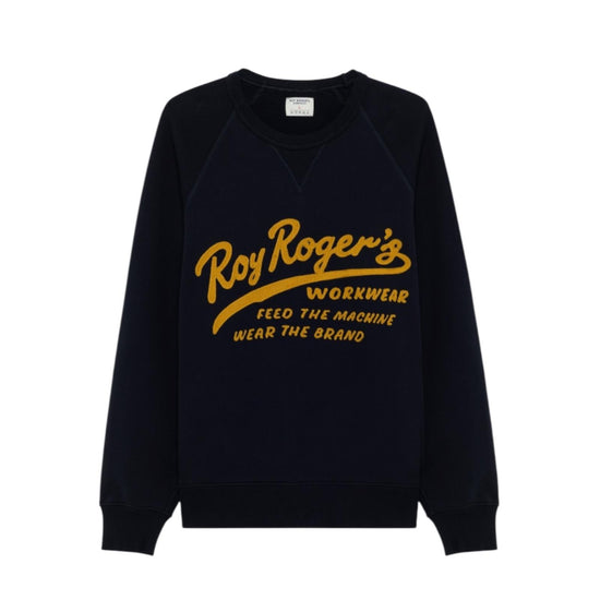 Felpa girocollo con ricamo Feed the machine RRW022CR260124 C0048 ROY ROGER'S 